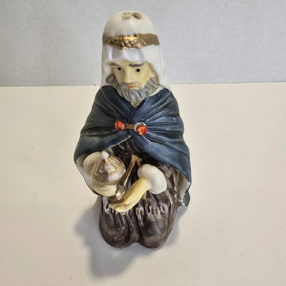 Nativity Set Porcelain Wiseman Figure Replacement Part Vintage